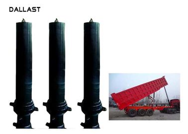 50 ton Steel Telescoping Dump Truck 3 Stage Single Acting oil Cylinder